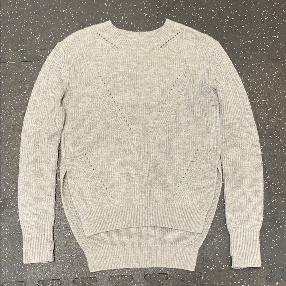 Lululemon open sides dark grey sweater sz 4